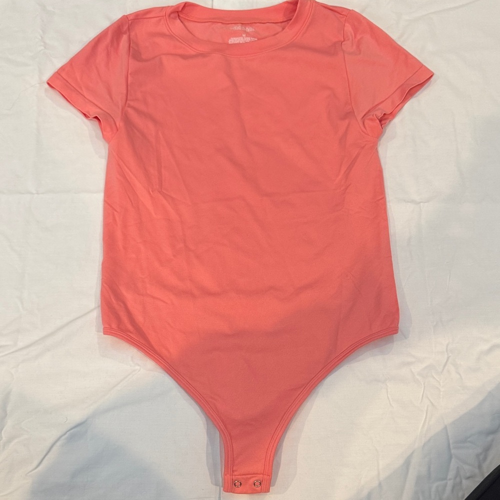 Wild Fable Bright Coral Bodysuit